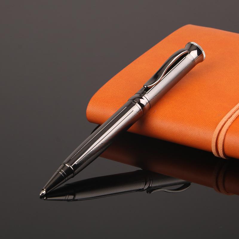 Luxurious Metal Rotating 1.0mm Signature Pen, Business Office Ballpoint Pen, Daily Office Study Writing Pen