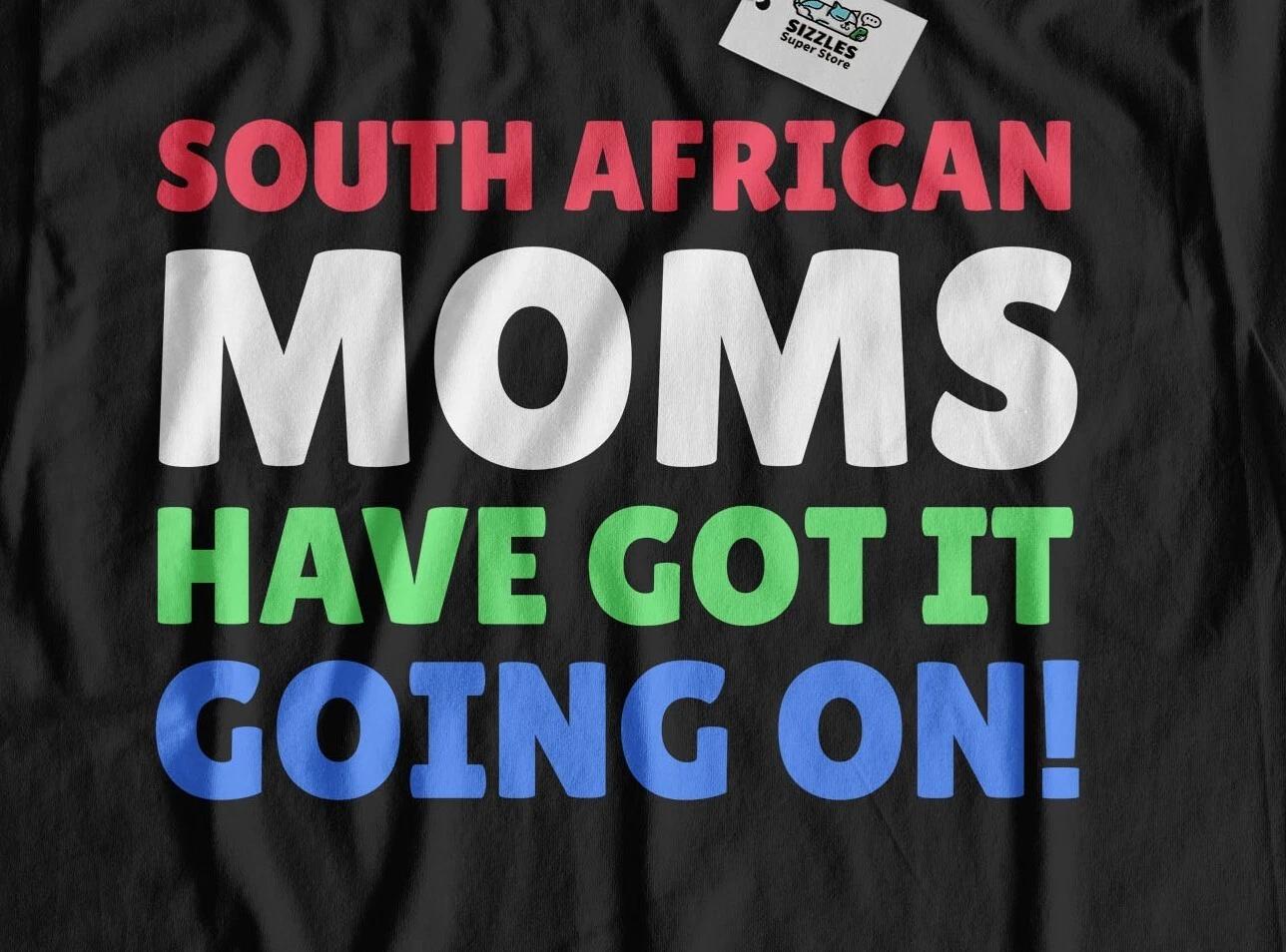 Funny South African Mom T-Shirt Afrikaans Mothers Day Gifts 2XL