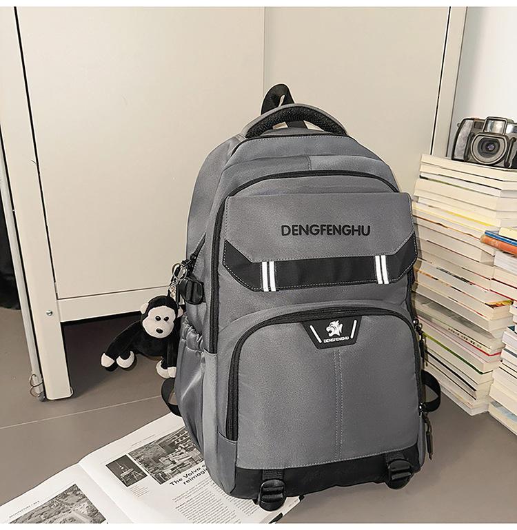 Schoolbag Korean ins new high-value retro fresh trendy cool niche design backpack couple lightweight travel backpack