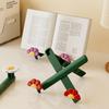 1pcs Study Reading Book Stand Office Home Desktop Display Rack Cute Flower-Shaped Book Holder for Reading Display & Organizing