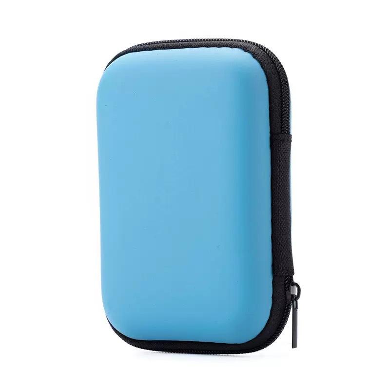 1PC Portable Mini Tech Accessory Organizer Bag, EVA Hard Shell for Earbuds, USB Drives & Chargers Home & Travel Organization