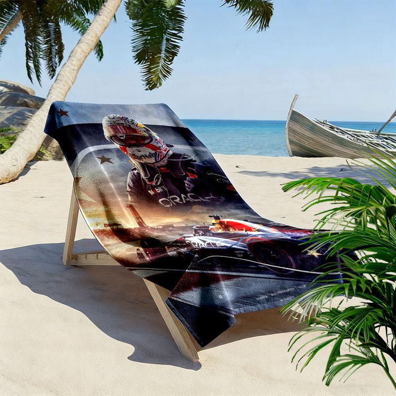 VER Formula Legend Beach Towel, Large Soft Quick Dry Towel for Beach Camping Swimming