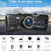 4-inch Touch Screen Car DVR 1080P Dash Cam for Cars Video Recorder Rear View Camera for Vehicle Night vision Car Assecories