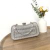 Elegant Rhinestone Evening Clutch Bag With Chain Strap Formal Events Cocktail Parties