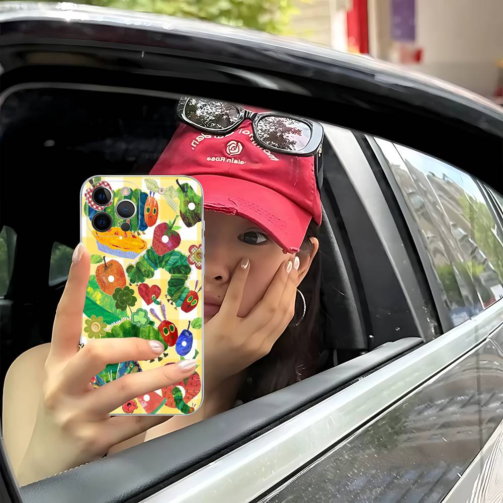 The Very Hungry Caterpillar Fit For IPhone 16 15 Promax Phone Case IPhone 14 11 12 High End 13 Pro Silicone