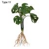 Artificial Hydroponic Plants Simulation Greenery With Root Plant Wall Home Office Shop Decor Desktop Ornament Photography Party