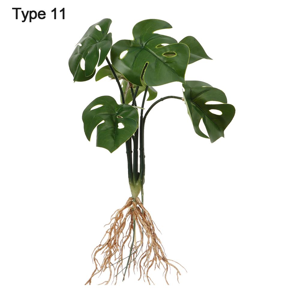 

Artificial Hydroponic Plants Simulation Greenery With Root Plant Wall Home Office Shop Decor Desktop Ornament Photography Party