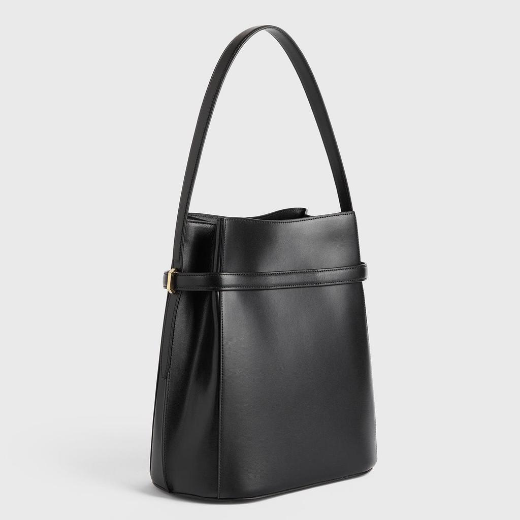 Toteme Hochwertiges Schwedisches Design Echte Leder Bucket Bag – Große Kapazität Pendler Tote und Einzel-Schulter Achseltasche.