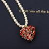 2024 Latest Hot Brand Trend Women's Necklace Luxury Jewelry For Women Fashion Heart Designer Pendant Pearls Lady Party Necklace