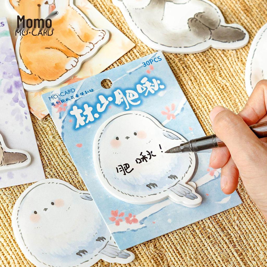 Mò Mò Guófēng Cartoon Animals Sticky Notes – Reusable Student Memo Stickers