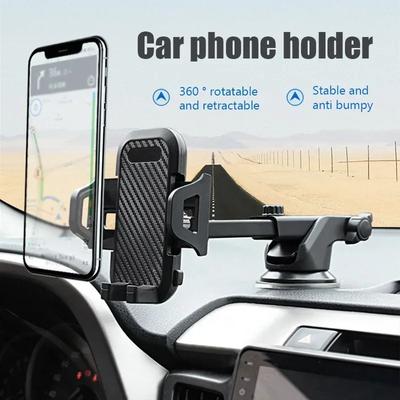 Car Phone Holder 360° Rotate Windshield Car Dashboard Mobile Cell Bracket For IPhone 15 14 Pro Samsung Xiaomi