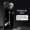 Minimalist Black Airplane Glass phone case mobile phones for iphone 17 pro max cover for iPhone 17 16 15 14 13 12 11pm Pro Plus