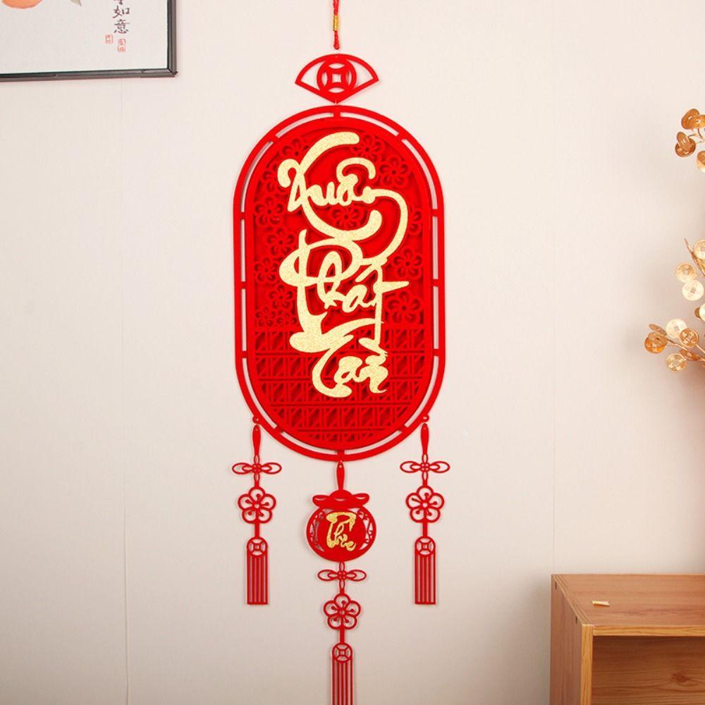 Traditional Fu Character Pendants Chinese Style 2025 New Year Door Couplet  New Year Gift