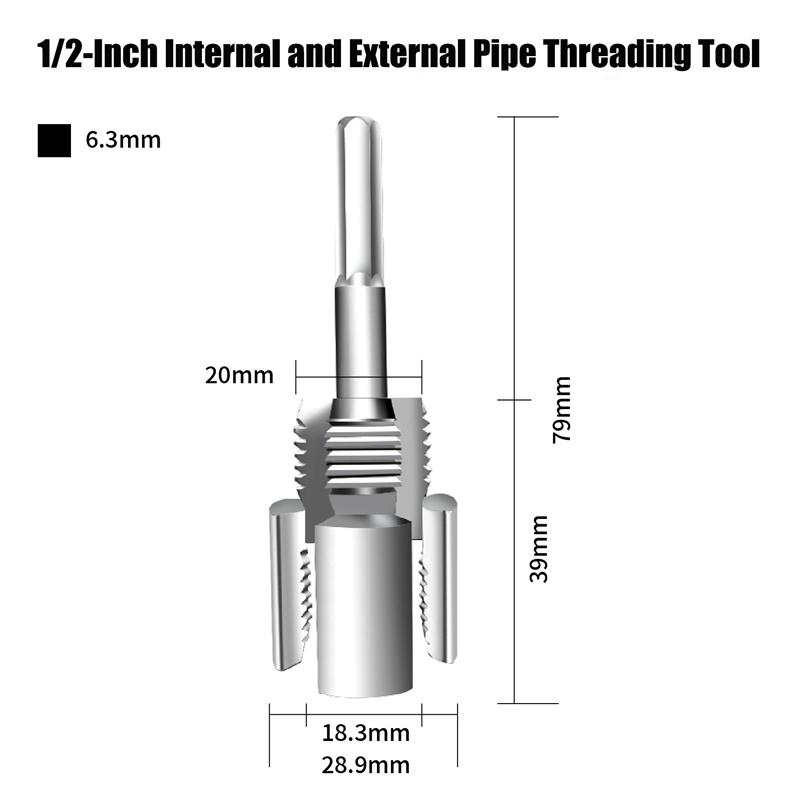 

PPR/PVC Water Pipe Threader 20MM/25MM Tapping Tool Internal Thread External Thread Integrated Die Water Pipe Wire Opener