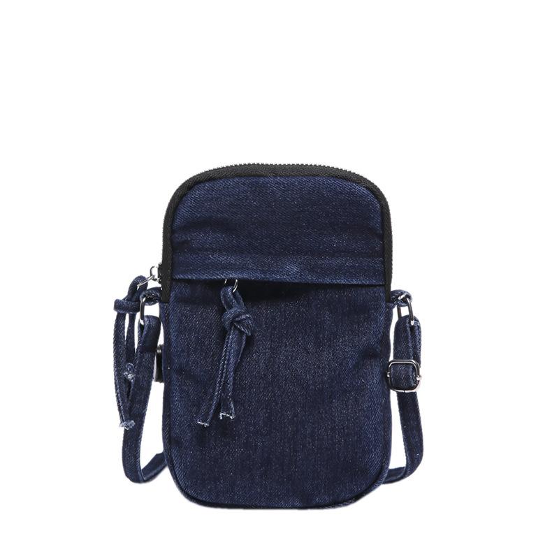 Japanese denim small bag 2025 new Korean version simple shoulder bag fashion niche casual messenger small square bag