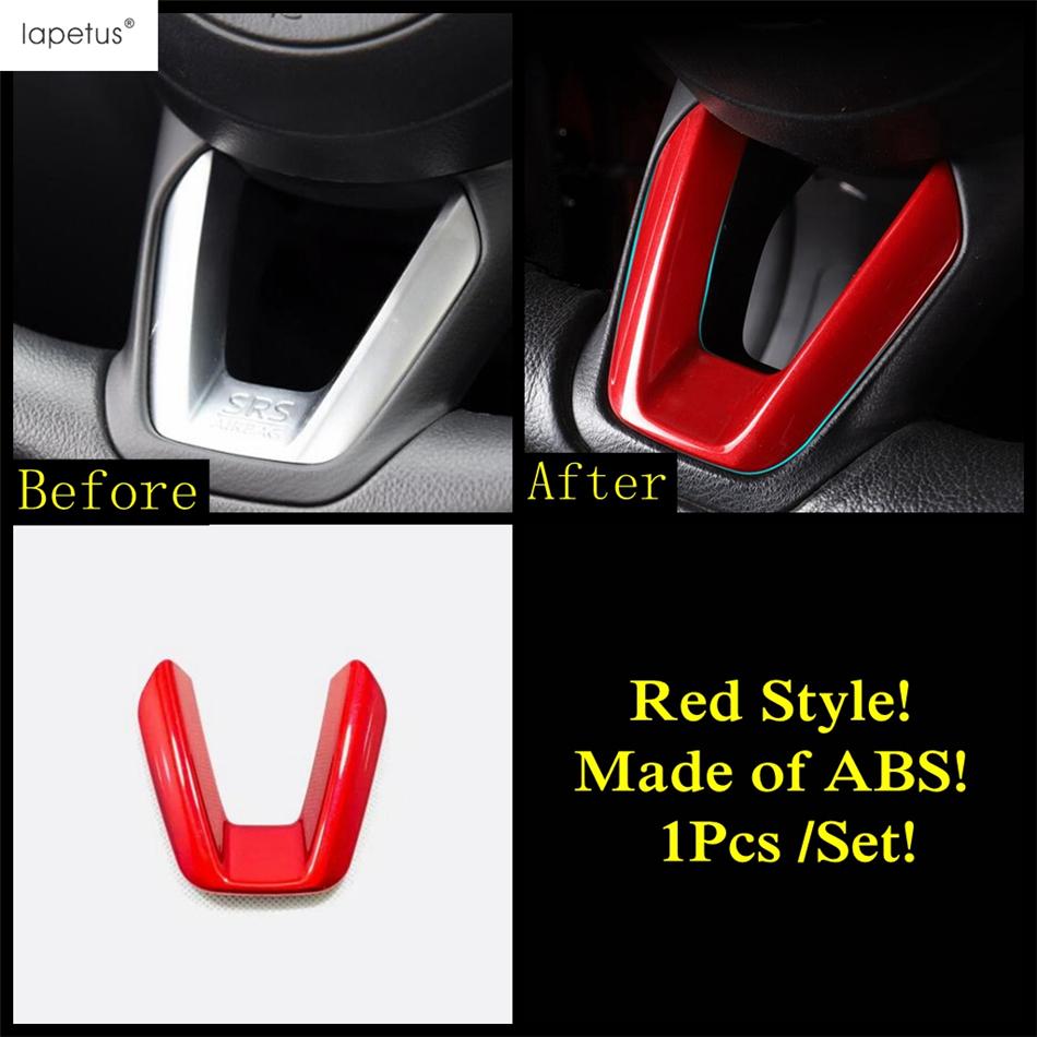 Gear Shift Panel / Dashboard AC Air Vent / Water Cup / Steering Wheel Cover Trim For Mazda CX-3 CX3 2016 - 2024 Red Accessories