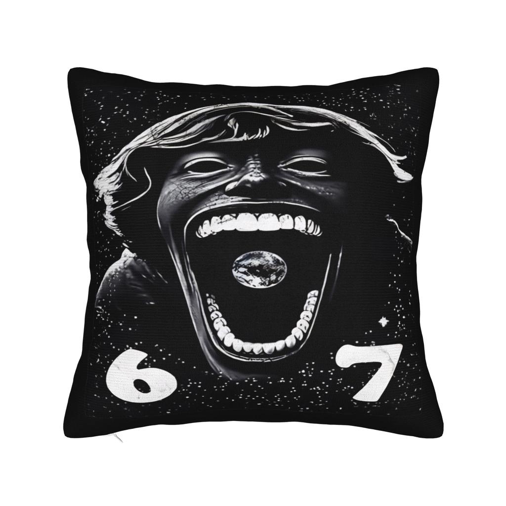 67 Six Seven Meme Pillow Case Comfy Pillow Cover Vintage Cushion Cover For Living Room Chair