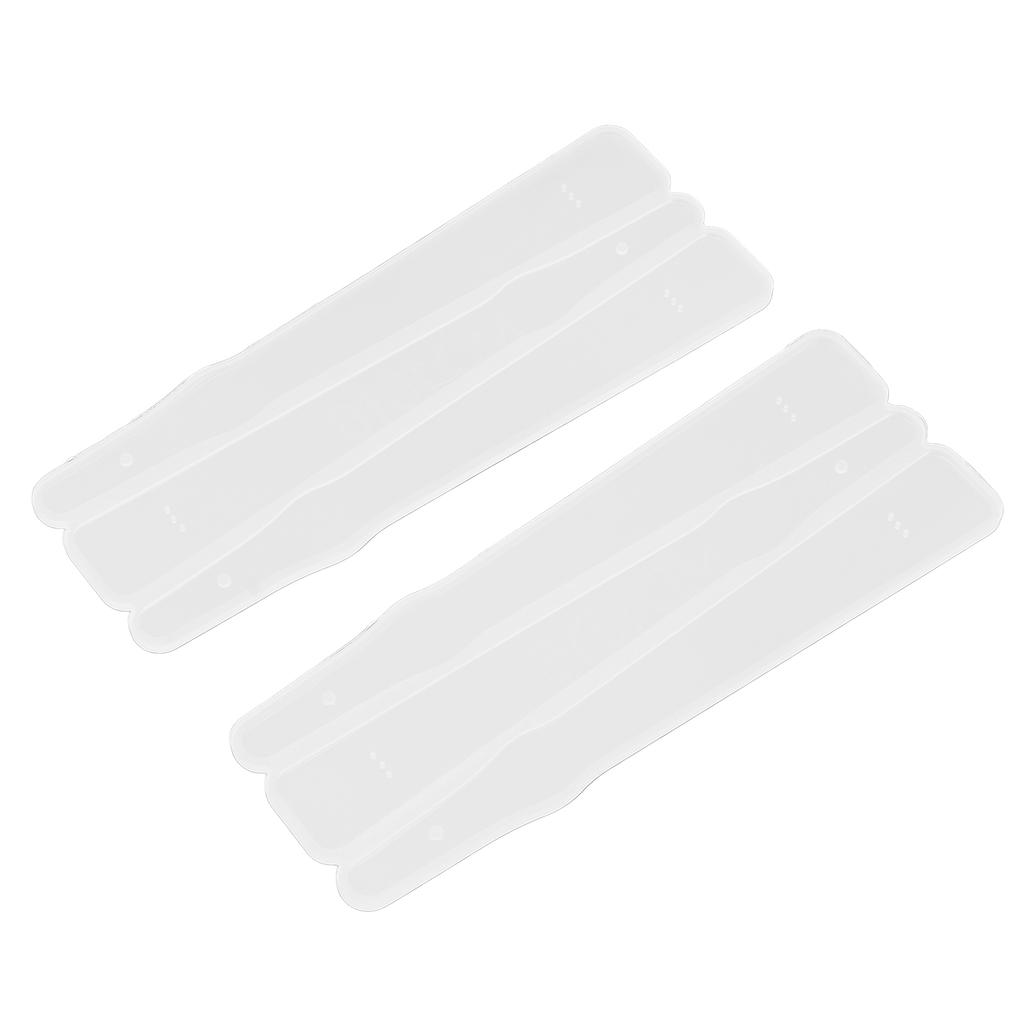 2 Pcs Silicone Mold Portable DIY Crystal Epoxy Straight Fan Silicone Mold Gift Decoration