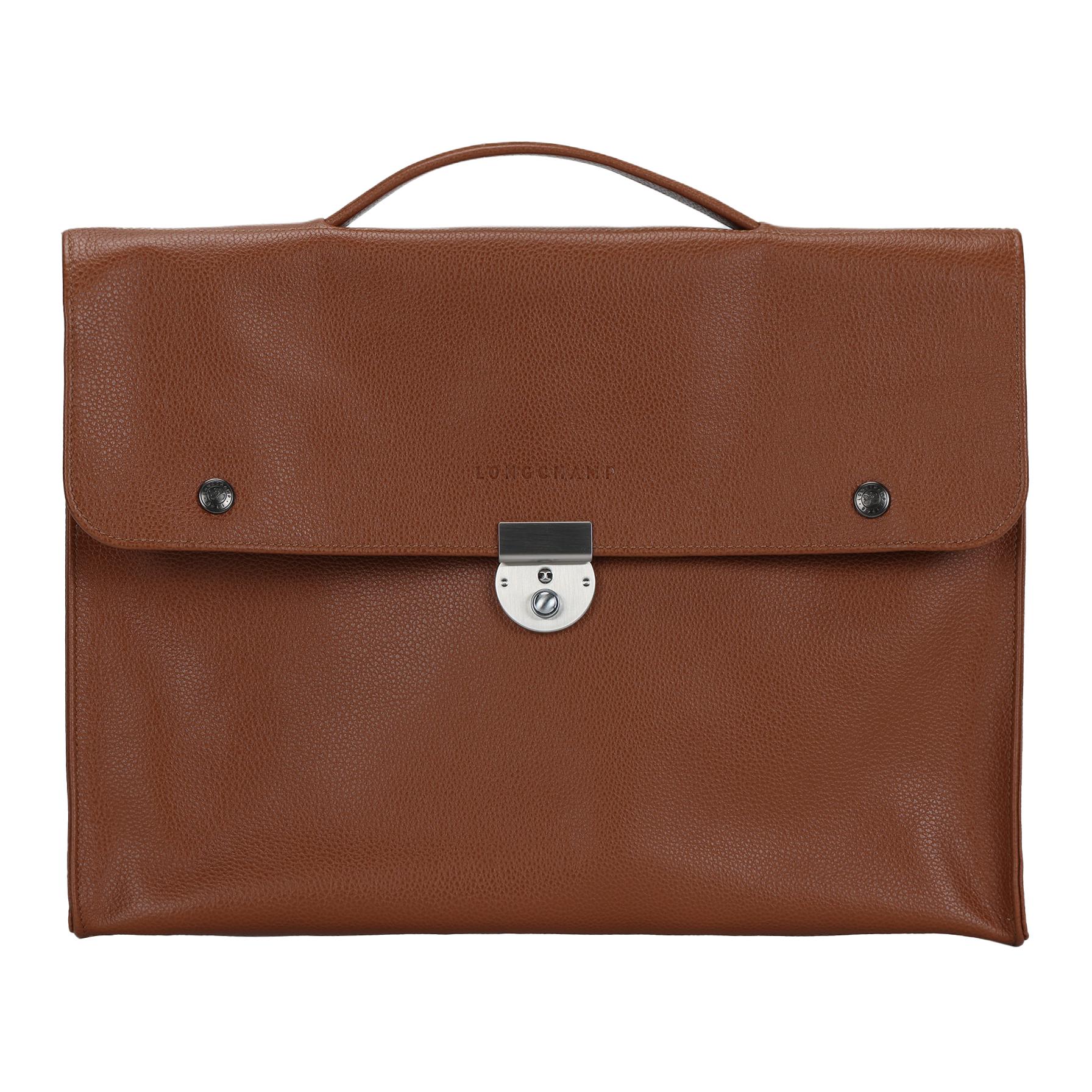 

Longchamp Le Pliage Series Leather Briefcase Handbag Small Size Unisex handbags Honey 2154021F72 Basic Set (Bag+Dust Bag)