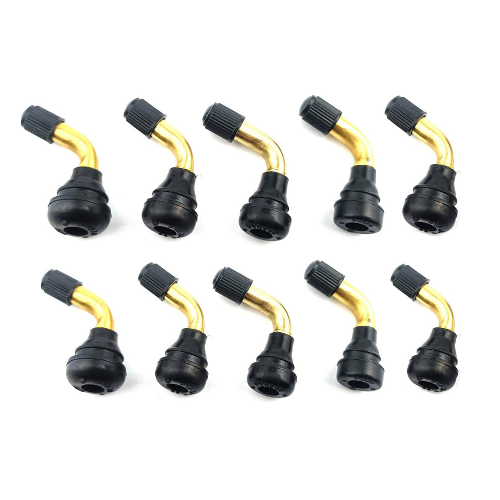 

TOUFEIYUAN Tire Air Valve, Tire Valve Stem, L-Shaped Air Valve, Motorcycle Supplies, Snap-in, Rubber, золотой