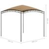 Pavilion 3x3x2.65 M Taupe 180 G M²