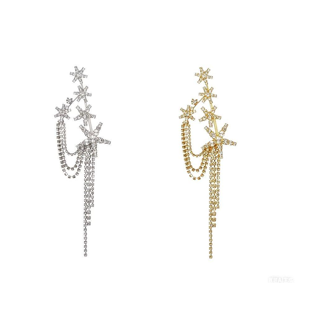 Light Luxury Star Tassel Brooch Clothes Accessories Light Luxury Broochs  Party Favors