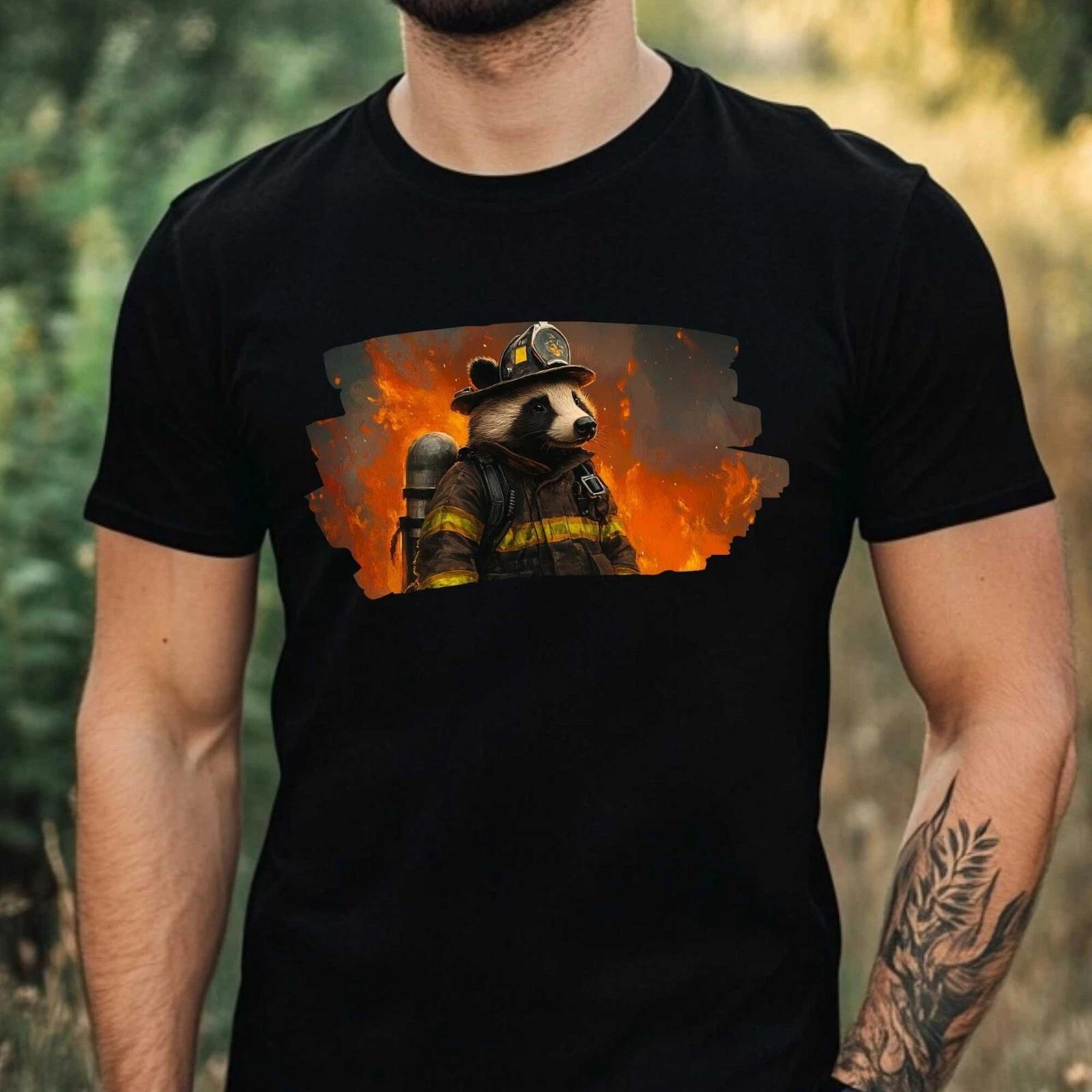 T-Shirt Herren Igel als Astronaut Motiv Baumwolle Größe XS bis 5XL XS