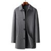 Autumn and Winter Men's Double-sided Woolen Coat Plus Size Woolen Coat Business Men's Medium and Long Woolen Coat