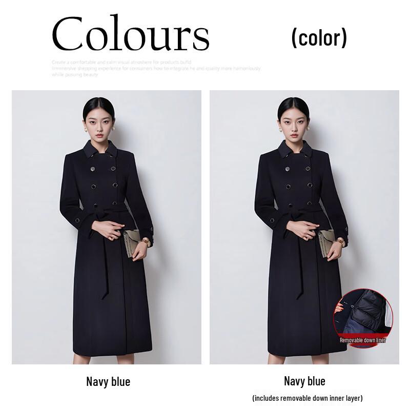 Women's Professional 50% Wool Long Overcoat