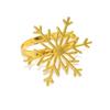 1pcs Snowflake Napkin Ring Gold Silver Napkin Rings Holder for Christmas Holiday New Year Wedding Party Table Decor Accessories