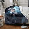 1pc Fantasy Anime Characters Flannel Blanket for Super Soft Cute Comfort Blanket for Travel Bedding Couch Sofa Blanket Y7309