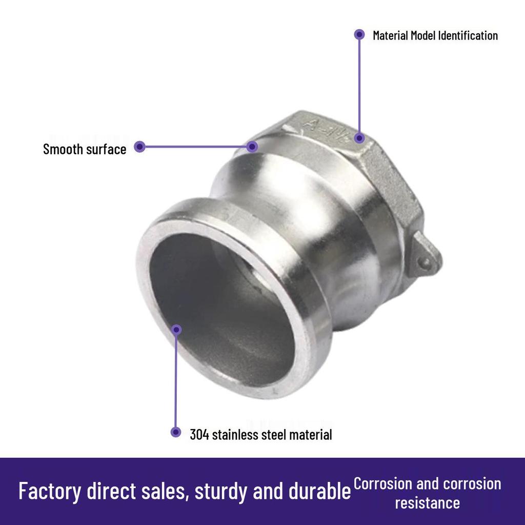 Stainless Steel Quick Snap Connector Type A/C, 304/201