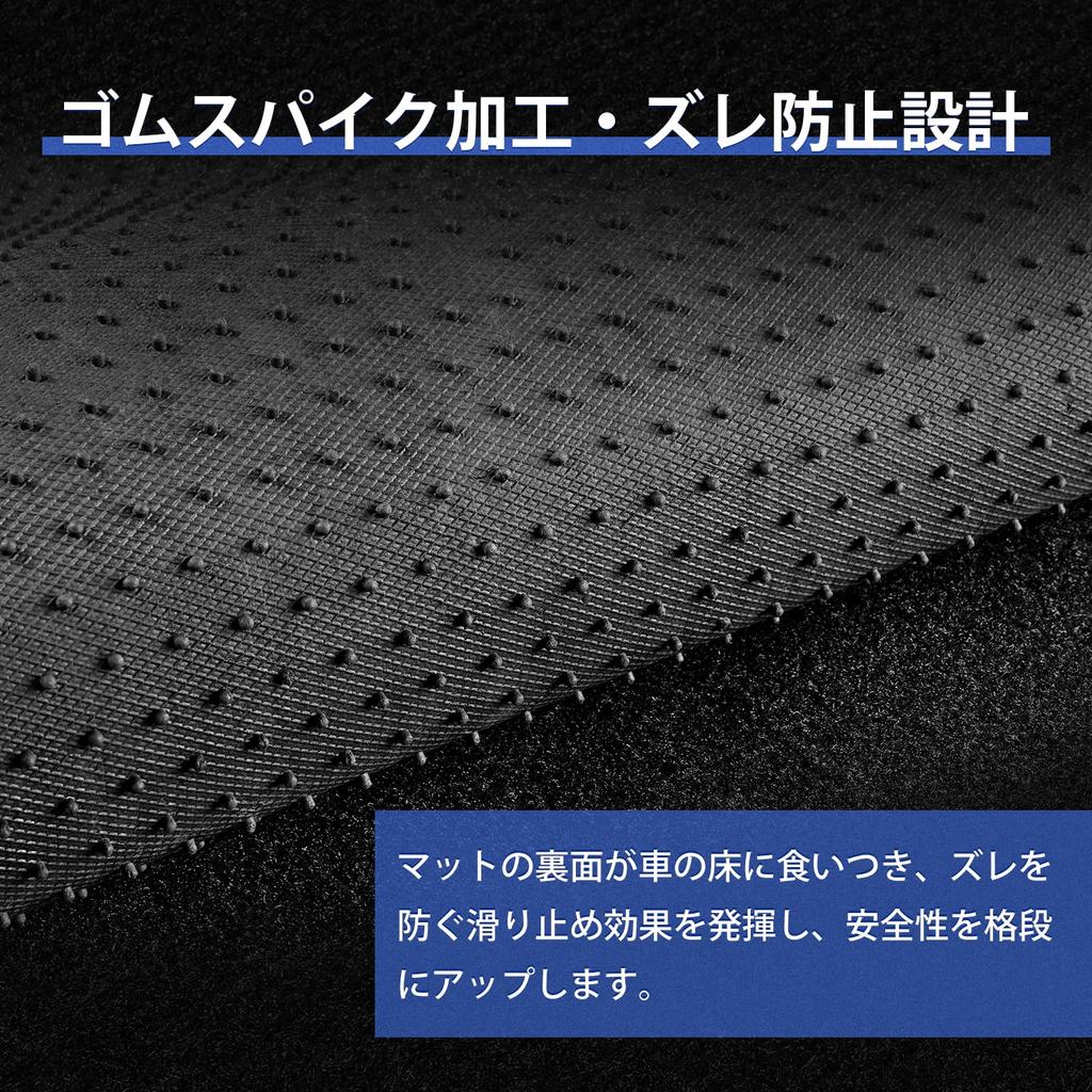 AUTO SPEC Honda New Floor Cargo Car Mats 2023 New Custom Interior Easy Stain Protective Front Full Set of 2 Floor N-BOX JF5/JF6 Mats, Mats, (October -