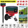 A96I-Solar Infrared Alarm Motion Sensor Detector Outdoor Waterproof Animal Repeller Security Alarm 129Db Dog Barking