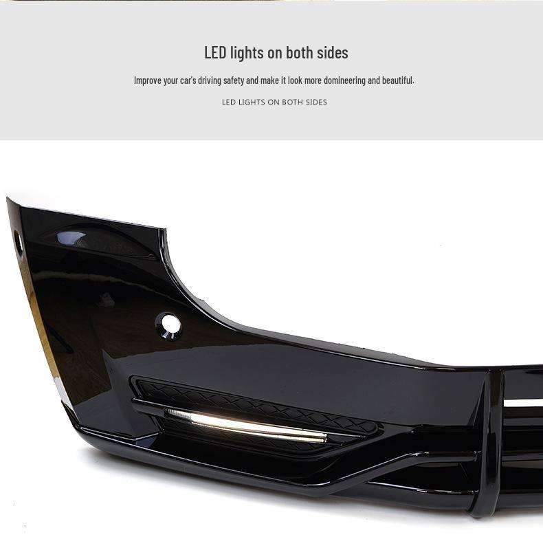 20+ Land Rover Defender 110/90 Front Splitter Upgrade Kit: Front Bumper PP with Daytime Running Lights