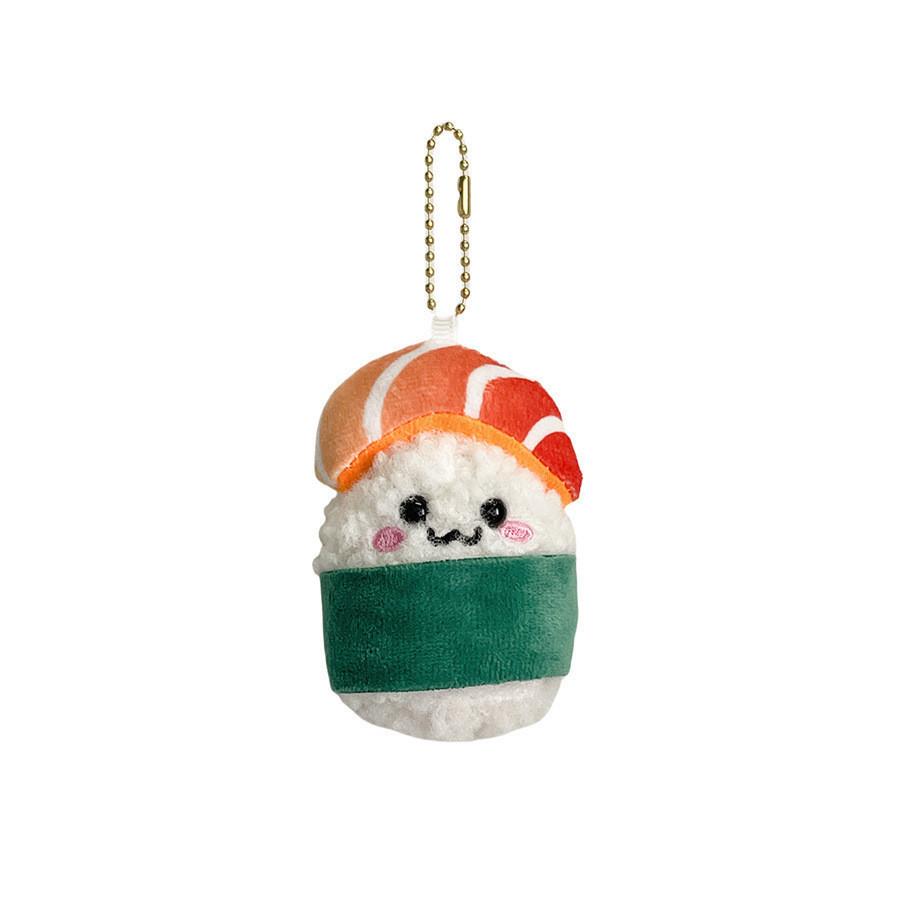 Japanese Salmon Sushi Plush Pendant Cute Doll Children's Student Backpack Accessories Keychain Mini Doll