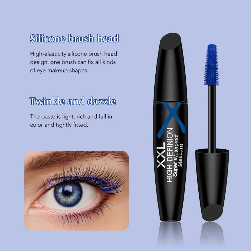 Blue Mascara Creates Thicker Eyelashes Without Smudging. Long Lasting Waterproof and Sweat Proof Mascara For. Perfect Christmas and Halloween Gift.