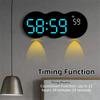 Multi-functional Wall-mounted Electronic Clock Remote Control Alarm Clock  Living Room