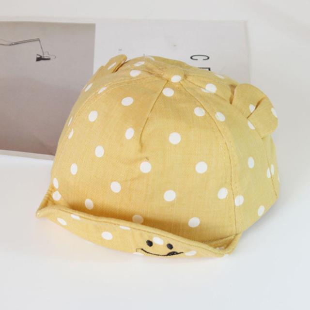 Baby Hüte Sommer Kinder Baumwolle Schirmmütze Kleinkind Nette Dot Mädchen Jungen Hut Kind Nette 3D Ohr Baseball Caps Infant weiche Sonnenhut