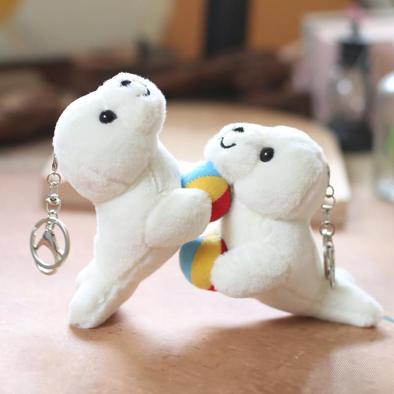 Cute Cute Seal Pendant Plush Toy Sea Lion Doll Cartoon Bag Hanging Keychain Doll Doll
