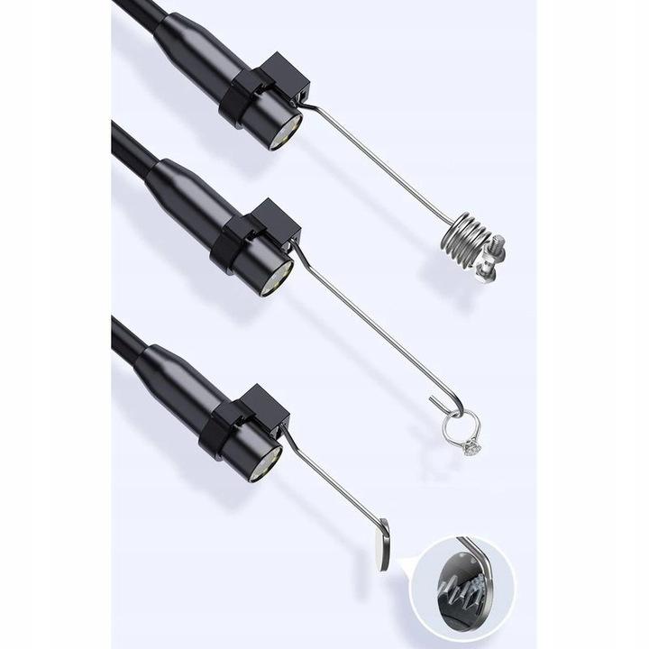 INSPECTION CAMERA ENDOSCOPE 5m CABLE PROBE 2.7cm 8.5mm 8LED HD ZOOM IP67