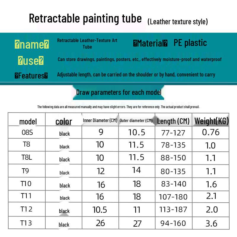 Tubo de Armazenamento de Documentos Telescópico para Exterior Laicai