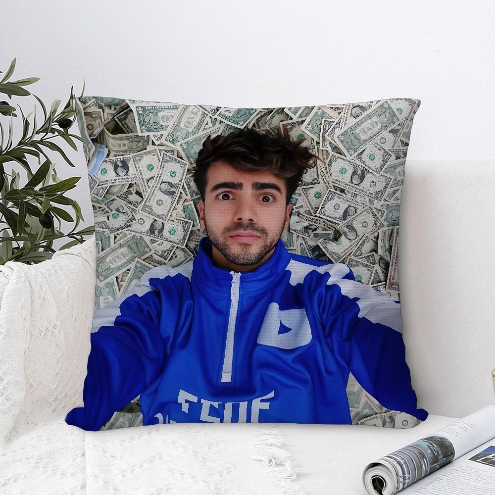 Internet-Star Fede V-Vigevani Kissenbezug Plüschstoff Weicher Kissenbezug Zweiseitiger Druck Kissenbezug Überwurf-Kissenbezug
