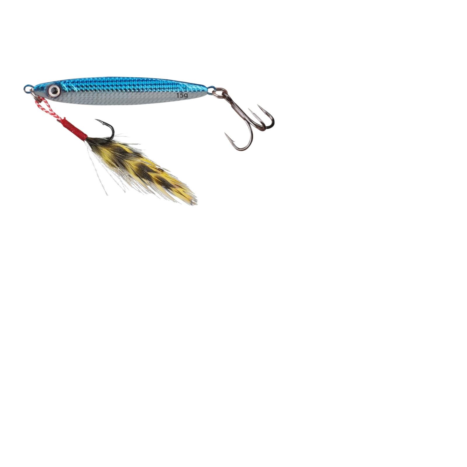 

Fast Retrieve Metal Long Casting with Treble Hooks for Fishing one size синій