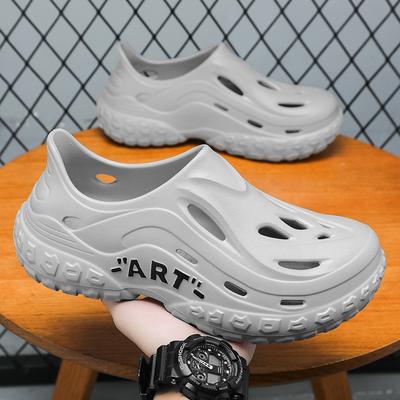 Shoes Men's Summer Sandals EVA Light Outer Wear Hole Shoes Breathable Men's Non-smelly Feet Thick-soled Bag Head Beach Shoes