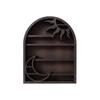 Moon Design Wall Shelf Wooden Material Crystal Shelf Floating Shelves  Living Room Decor