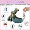 Resin Hippo Figurine Candy Dish Key Holder For Home Decor Gift