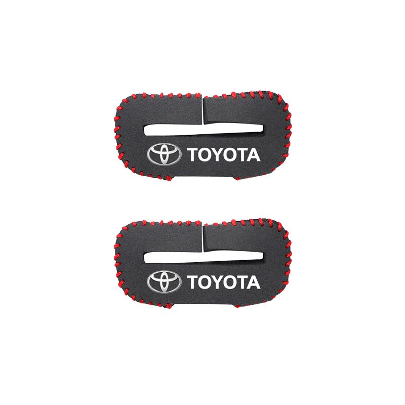 Car Anti-Collision Anti-Scratch Seat Belt Buckle Protector Cover Sticker For Toyota GR Crown Yaris Corolla Prius Auris CHR Camry QV7