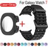 Cover in Vetro Temperato + Cinturino Per Samsung Galaxy Watch Ultra 47mm Cinturino in Silicone Per Galaxy Watch Ultra 47mm Custodia Protettiva per Cinturino