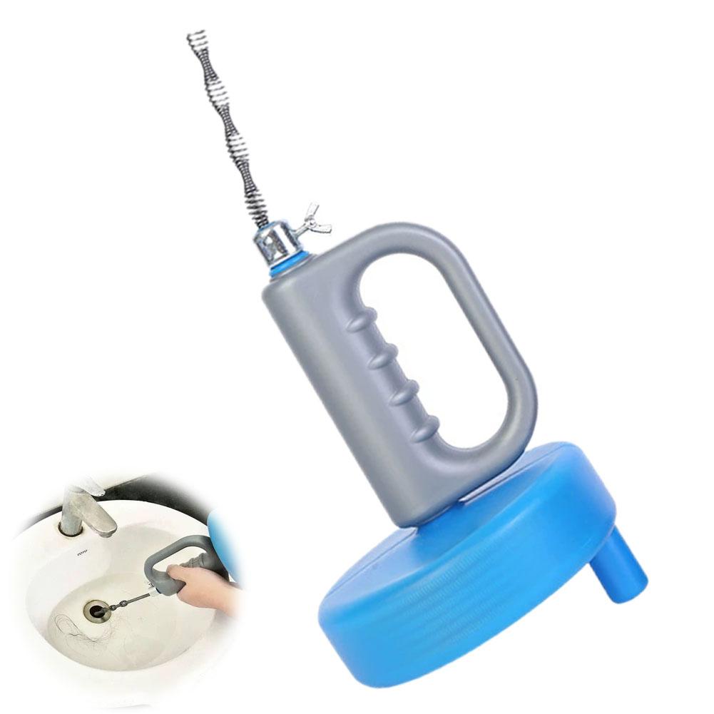 Hand Crank Sink Toilet Drain Unblocker 5M Extendable Sewer Pipe Plunger Dredge Bathroom Kitchen Sewer Clog Cleaning Tool